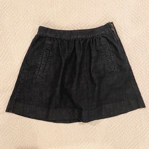J.Crew - Dark Denim A-line Skirt